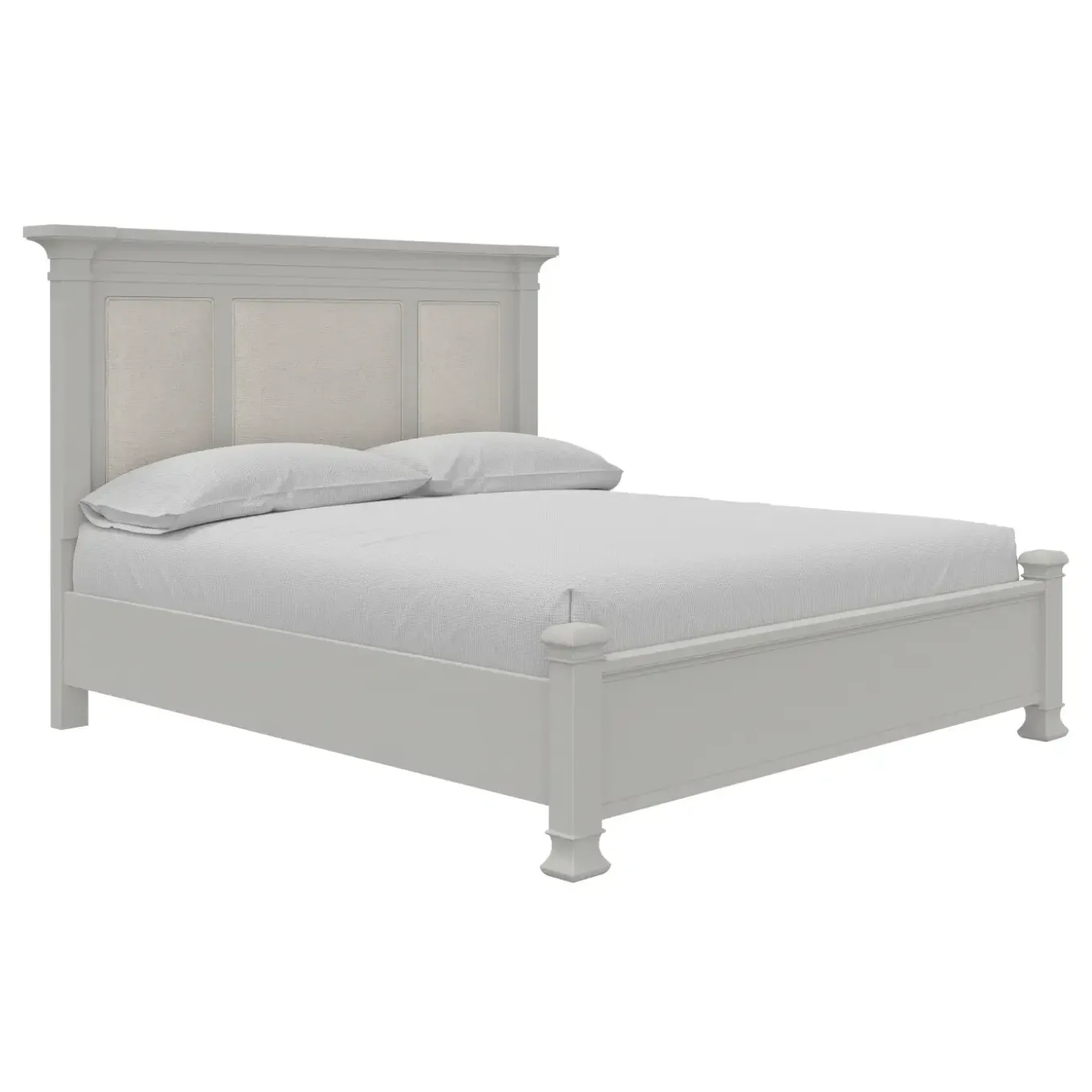 Newport California King Upholstered Panel Bed