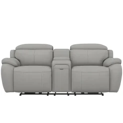 Nixon-New! Leather Power Loveseat