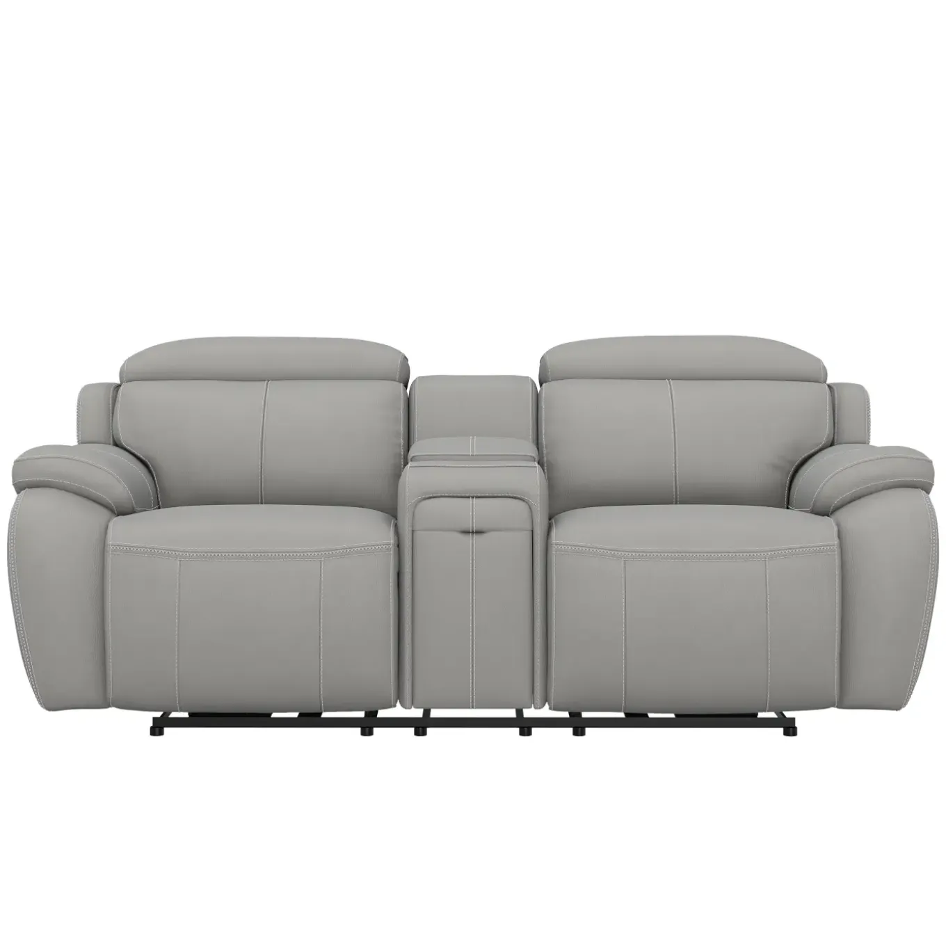 Nixon-New! Leather Power Loveseat