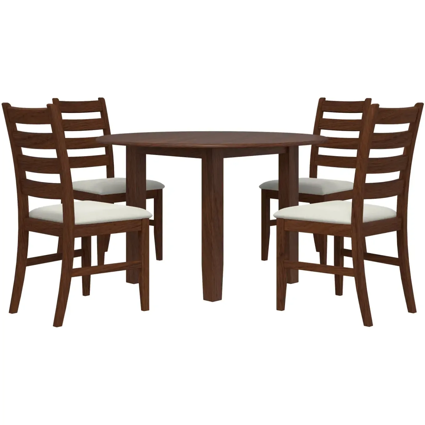 Paseo Round Dining Set-Walnut