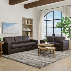Quinn Leather Loveseat
