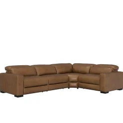 Radiance 4pc Power Leather Sectional