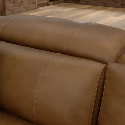 Radiance 5pc Power Leather Sectional