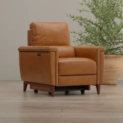 Remy Leather Power Recliner with Power Headrest