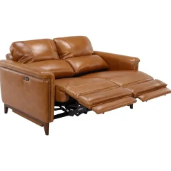 Remy Leather Power Reclining Sofa & Power Reclining Loveseat with Power Headrests
