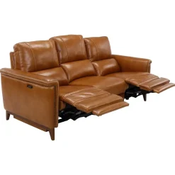 Remy Leather Power Reclining Sofa & Power Reclining Loveseat with Power Headrests