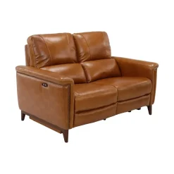 Remy Leather Power Reclining Sofa & Power Reclining Loveseat with Power Headrests