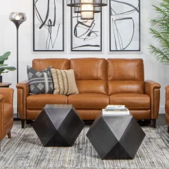 Remy Leather Power Reclining Sofa with Power Headrests