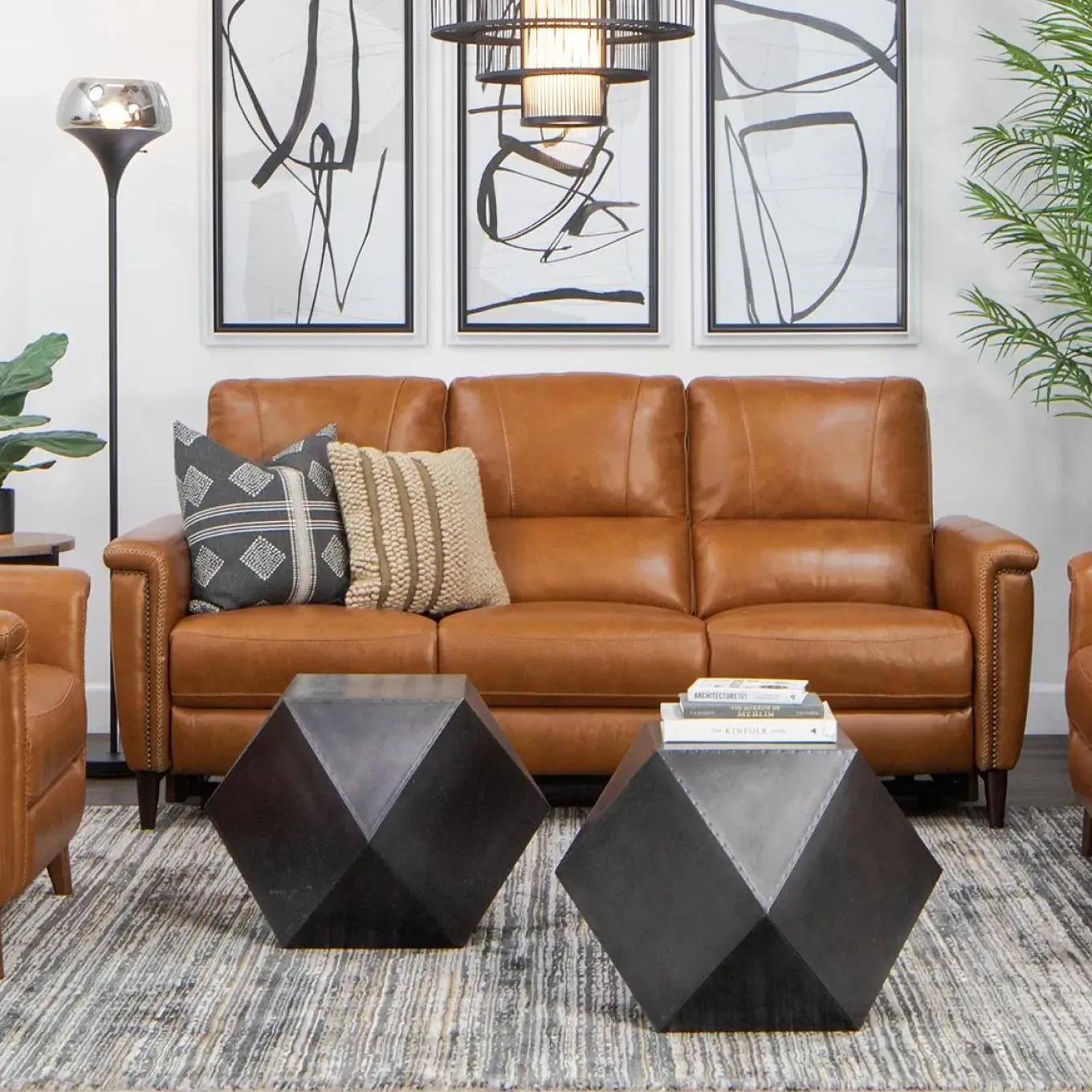 Remy Leather Power Reclining Sofa with Power Headrests