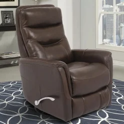 Reno Leather Glider Swivel Recliner