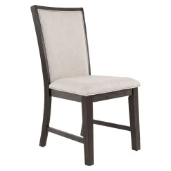 Riley 9pc Dining Set: Extendable Table, 2 Upholstered Chairs & 6 Slat Back Chairs