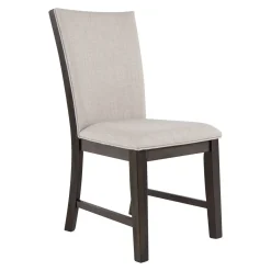 Riley 9pc Dining Set: Extendable Table, 2 Upholstered Chairs & 6 Slat Back Chairs