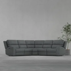 Riverdale 5pc Leather Sectional