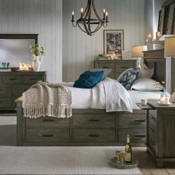 Rivington Gray Captain's Bed