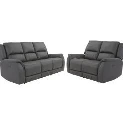 Rockwell Buy the Power Reclining Leather Sofa, Get the Power Recliner Free