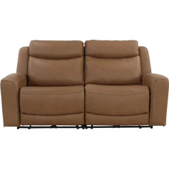 Ryder Leather Power Reclining Loveseat with Heat & Massage