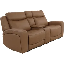 Ryder 3pc Leather Power Reclining Console Loveseat with Heat & Massge