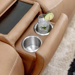 Ryder 3pc Leather Power Reclining Console Loveseat with Heat & Massge