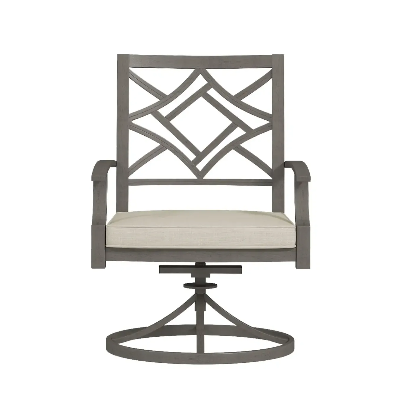 Saint Lucia Outdoor Dining Set-New! 7pc Dining Set: Table, 4 Armchairs & 2 Swivel Armchairs