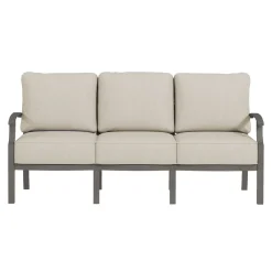 Saint Lucia Outdoor Seating Set-New! 3pc Set: Sofa & 2 Club Chairs