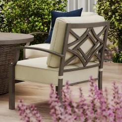 Saint Lucia Outdoor Seating Set-New! 3pc Set: Sofa & 2 Club Chairs