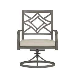 Saint Lucia 7pc Dining Set: Table & 6 Swivel Armchairs