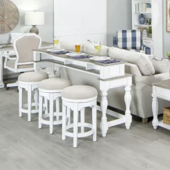 Savannah Console Table & 3 Stools