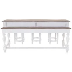 Savannah Console Table & 3 Stools