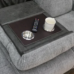 Scout Gray Reclining Living Room Set Power Reclining Sofa & Loveseat