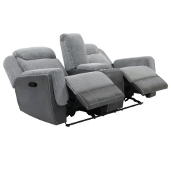 Scout Gray Reclining Living Room Set Power Reclining Sofa & Loveseat