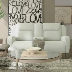 Scout Tan Reclining Living Room Set Power Reclining Sofa & Loveseat