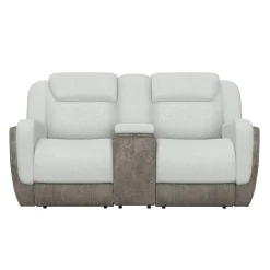 Scout Tan Reclining Living Room Set Power Reclining Sofa & Loveseat