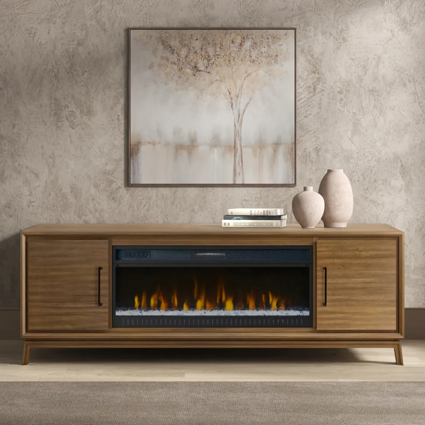 Sloan 80" Fireplace w/42" insert