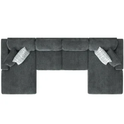 Slumber 3pc Double Storage Chaise Sleeper Sectional