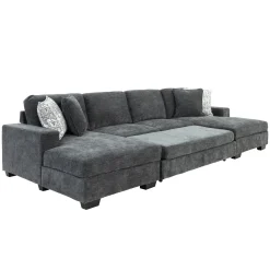 Slumber 3pc Double Storage Chaise Sleeper Sectional
