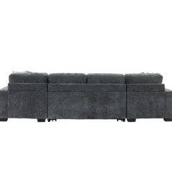Slumber 3pc Double Storage Chaise Sleeper Sectional