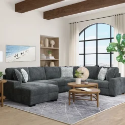 Slumber 4pc Sleeper Sectional with LAF Storage Chaise