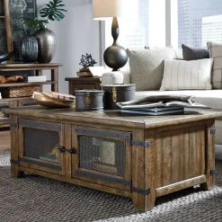 Somerset Lift-Top Storage Cocktail With Casters