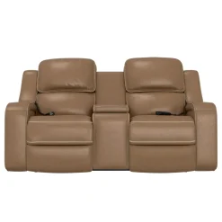 Soundwave Living Room Set Immersive Power Leather Reclining Sofa & Loveseat