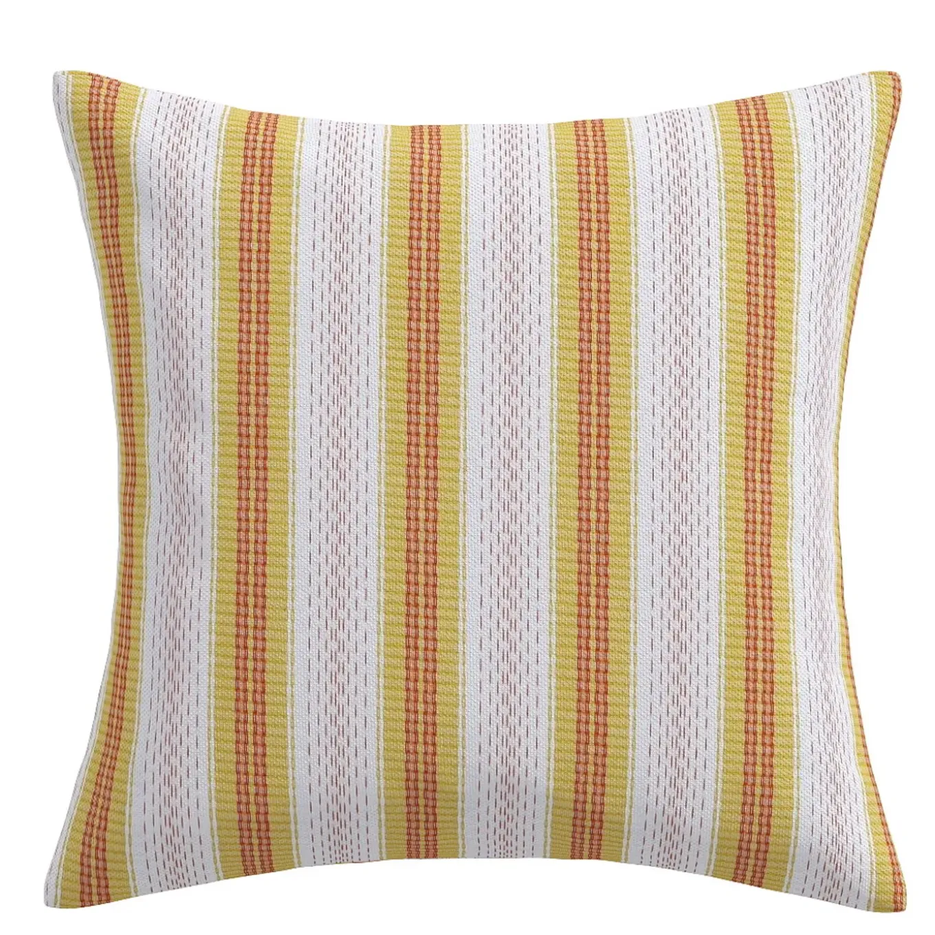 20"Spring Stripe Orangina Outdoor Pillow