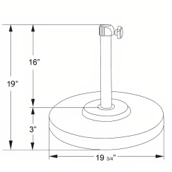St. Barts 50lb Umbrella Base