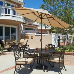 St. Lucia 9' Round Auto-Tilt Umbrella