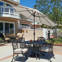 St. Lucia 9' Round Auto-Tilt Umbrella
