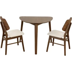 Sullivan 3pc Corner Dining Set: Table & 2 Side Chairs