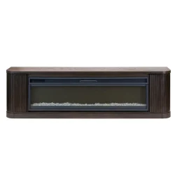 Tate 84" Fireplace Console with 42: Crystal Insert
