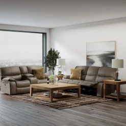 Trilogy Power Reclining Living Room Set-Brown