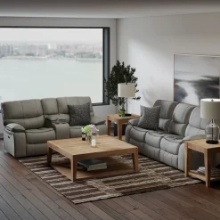 Trilogy Power Reclining Living Room Set-Gray