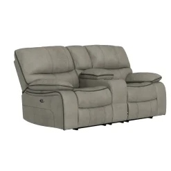 Trilogy Power Reclining Living Room Set-Gray