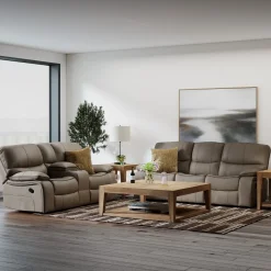 Trilogy Reclining Living Room Set-Brown