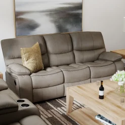 Trilogy Reclining Living Room Set-Brown